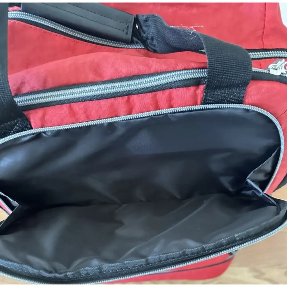 Biaggi ZipSak 27” Foldable Spinner Duffle Luggage Red 631127 Rolling Suitcase